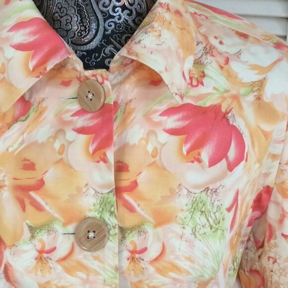 Coldwater Creek 3/4 sleeve Cotton Spandex pockets - Picture 2 of 12